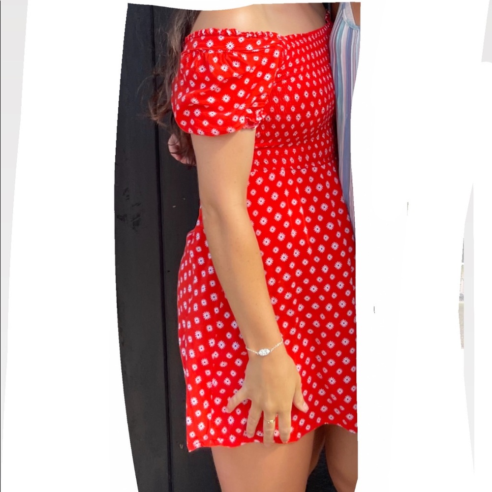 Nordstroms Red Flower Dress
